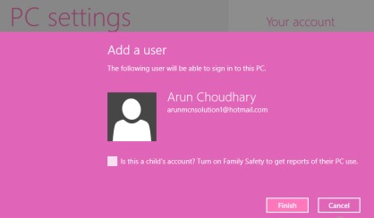 Click on finish button